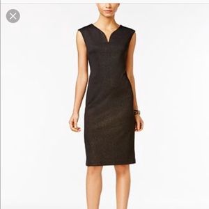 Cap sleeved elegant sheath dress